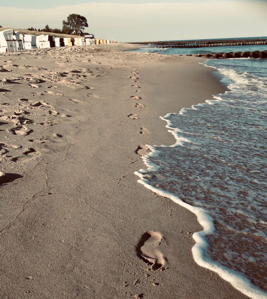 Fussspur im Sand