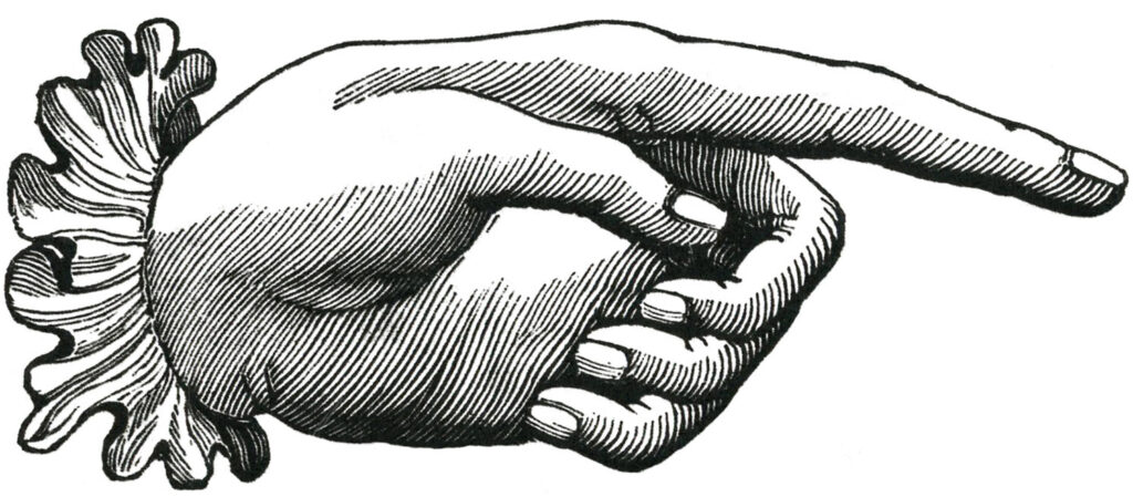 Female Hand to the right